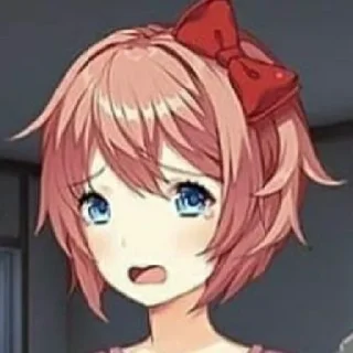 🥺 emoji Sayori Telegram sticker 6 of 45