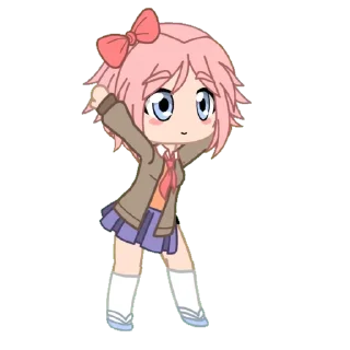 😍 emoji Sayori Telegram sticker 22 of 26
