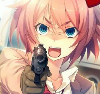 🔫 emoji Sayori Telegram sticker 11 of 45