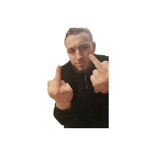 🖕 emoji Макс Telegram sticker 16 of 19