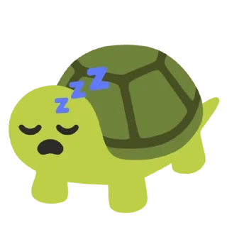 😴 emoji Черепашка Telegram sticker 14 of 41