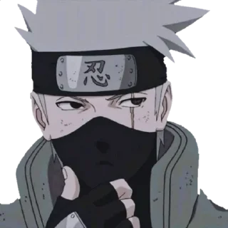 🤔 emoji Hatake Kakashi Telegram sticker 4 of 21