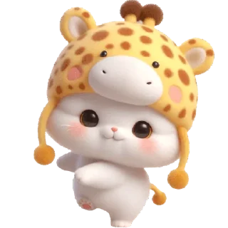 ☺️ emoji Пушистый жираф @Nyasticks Telegram sticker 14 of 35