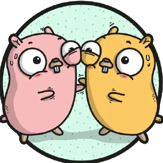 👫 emoji Gopher Telegram sticker 23 of 29