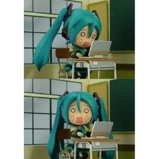 😲 emoji Hatsune Miku-@Kucheriavka Telegram sticker 10 of 26
