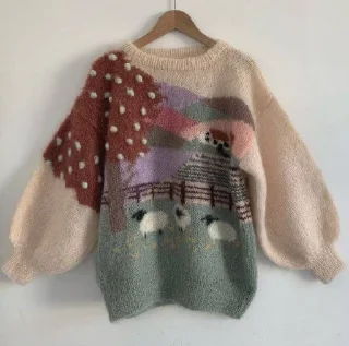 Sticker from sweater