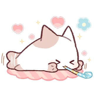 🥳 emoji Котёнок Неккоро 2 @Nyasticks Telegram sticker 5 of 41