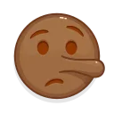 🤥 emoji Brown Emoji Telegram sticker 18 of 58