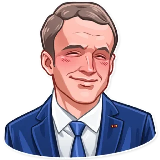 ☺️ emoji Emmanuel Macron Telegram sticker 8 of 20