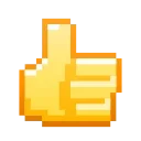 👍 emoji Pixel Pigeon Emoji • @TgSticker Telegram sticker 17 of 40