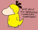 🤓 emoji Psyduck Memes Pack Telegram sticker 22 of 30