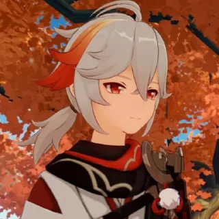 🍁 emoji Казуха Telegram sticker 15 of 33