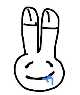 🤤 emoji blat rabbit Telegram sticker 23 of 48