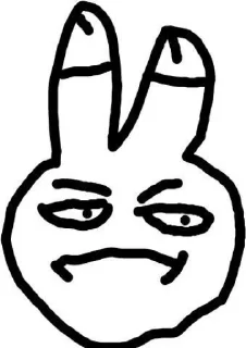 😑 emoji blat rabbit Telegram sticker 11 of 48