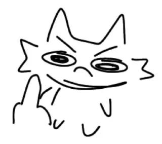 🖕 emoji gatitos | by @froggnassty Telegram sticker 8 of 64