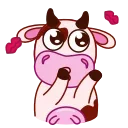 💋 emoji Коровка (@TgSticker) Telegram sticker 17 of 24