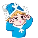👋 emoji Snowflake Telegram sticker 5 of 27