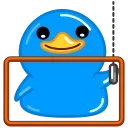 🤖 emoji Blue Duck :: @Stickers_Chaos Telegram sticker 14 of 25