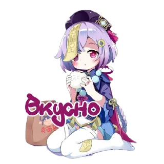 Sticker from Genshin salad @peach_artworld