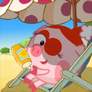 🏖 emoji Смешарики @freetopsticker Telegram sticker 5 of 51