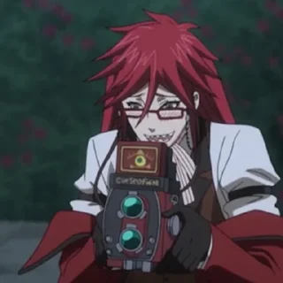 😀 emoji Grell (by @meruru) Telegram sticker 11 of 44