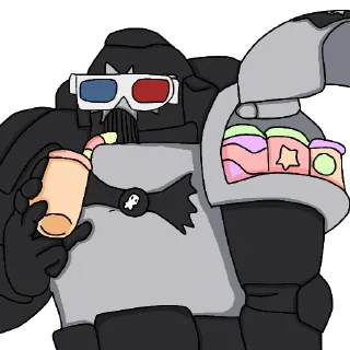 🍿 emoji Чёрные храмовники Telegram sticker 11 of 15