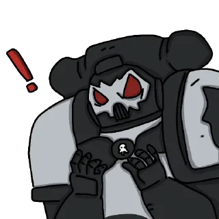 😠 emoji Чёрные храмовники Telegram sticker 5 of 15