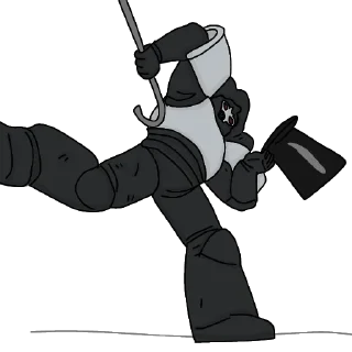 😉 emoji Чёрные храмовники Telegram sticker 10 of 15