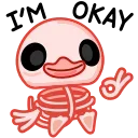👌 emoji Beige Duck :: @Stickers_Chaos Telegram sticker 5 of 14