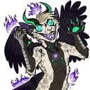 😈 emoji Antonia the Dragon Telegram sticker 7 of 83