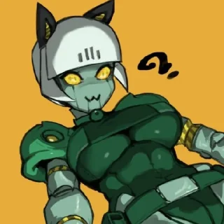 😆 emoji Робо-форчун от Skullgirls channel ! Telegram sticker 10 of 21