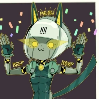 🙂 emoji Робо-форчун от Skullgirls channel ! Telegram sticker 5 of 21