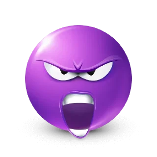 🤩 emoji Purple Emoji • @TgStickery Telegram sticker 22 of 94