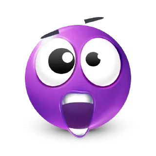 🤩 emoji Purple Emoji • @TgStickery Telegram sticker 18 of 94