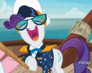 Sticker from @mlpstickers Rarity Animated #2