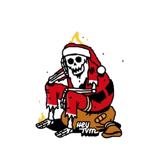 🤔 emoji Skeleton @stickerstgrm Telegram sticker 10 of 25