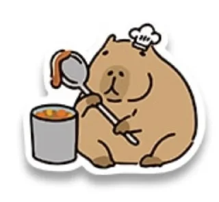 🌟 emoji Капибара Telegram sticker 21 of 24