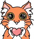 😍 emoji Wonderful orange cat (@n_chronos) Telegram sticker 8 of 40