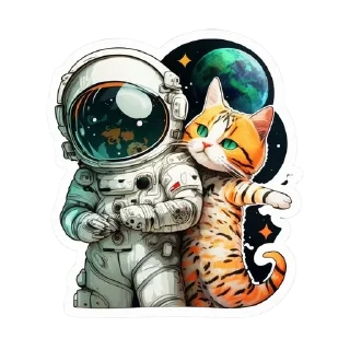 🥰 emoji GeekCool-Cosmo_Cats Telegram sticker 6 of 16