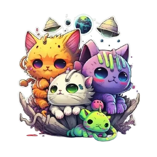 🥳 emoji GeekCool-Cosmo_Cats Telegram sticker 5 of 16