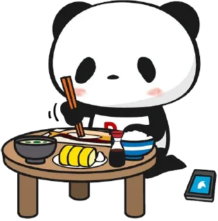 🥡 emoji Little panda @Weempire @keiriststicks Telegram sticker 6 of 25