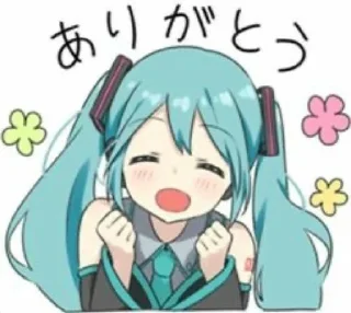 🎶 emoji Hatsune Miku Telegram sticker 8 of 69