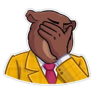 🤦‍♂️ emoji @quotexh Bear Trader Telegram sticker 13 of 21