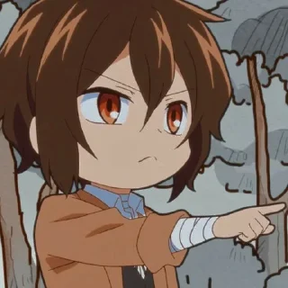 ☠️ emoji Dazai Osamu Telegram sticker 7 of 30