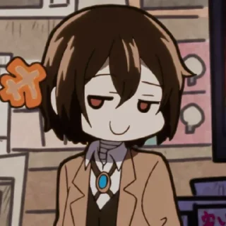 ☠️ emoji Dazai Osamu Telegram sticker 18 of 30