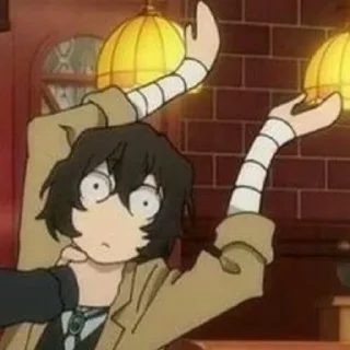 ☠️ emoji Dazai Osamu Telegram sticker 16 of 30