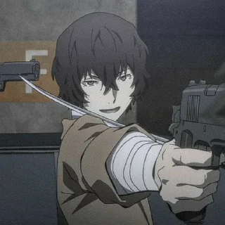 ☠️ emoji Dazai Osamu Telegram sticker 22 of 30
