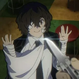 ☠️ emoji Dazai Osamu Telegram sticker 14 of 30