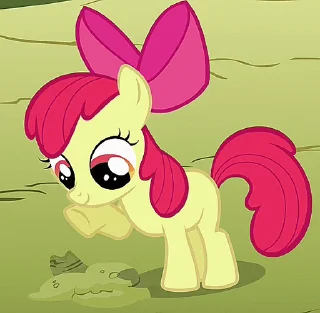 ☺️ emoji Apple Bloom | @MLP_AnimatedStickers Telegram sticker 20 of 42