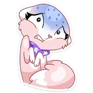 😰 emoji Розовая Нура (@TgSticker) Telegram sticker 22 of 49